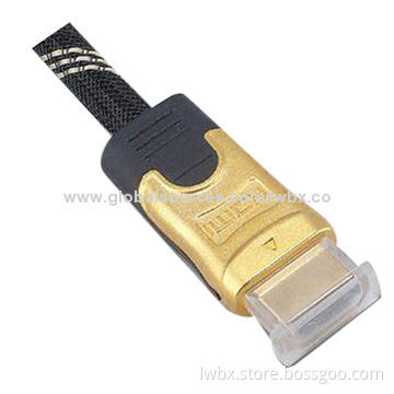 HDMI A to A Cables, 1080P Gold-plated Connector, Supports3-D, 10Gbps Bandwidth, EMI/RFI Protection